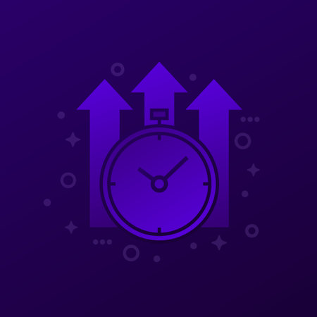 improve time icon, vector design