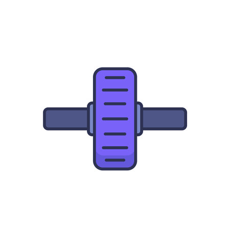 gymnastic roller icon isolated on whiteのイラスト素材