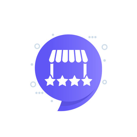 shop rating icon for webのイラスト素材