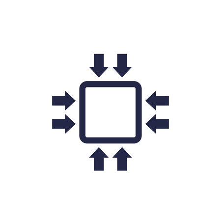compact size icon on whiteのイラスト素材