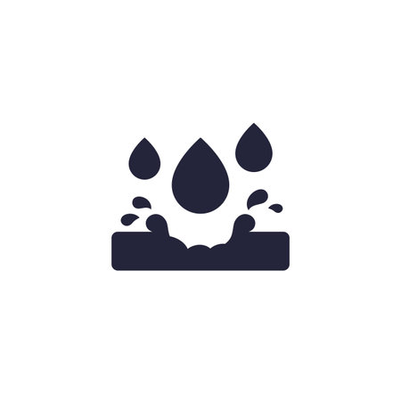 corrosive material and acid icon, vector pictogramのイラスト素材