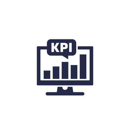 KPI icon, Key performance indicatorのイラスト素材