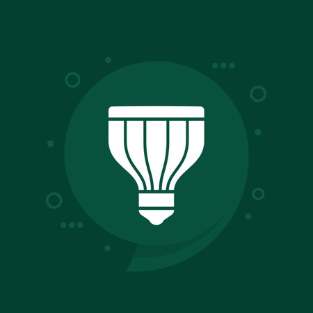 Led grow light icon, vectorのイラスト素材
