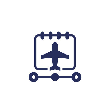 vacation or trip planning iconのイラスト素材