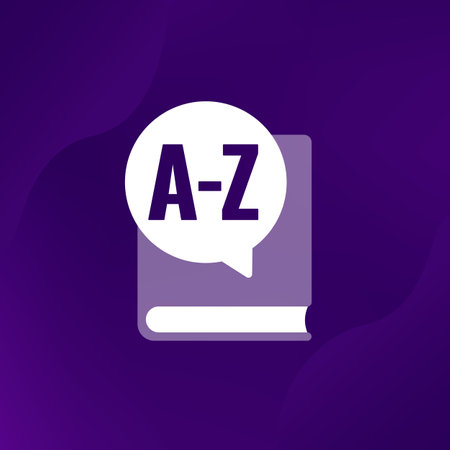 dictionary icon, grammar textbook vectorのイラスト素材
