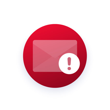 spam icon with an email, vectorのイラスト素材
