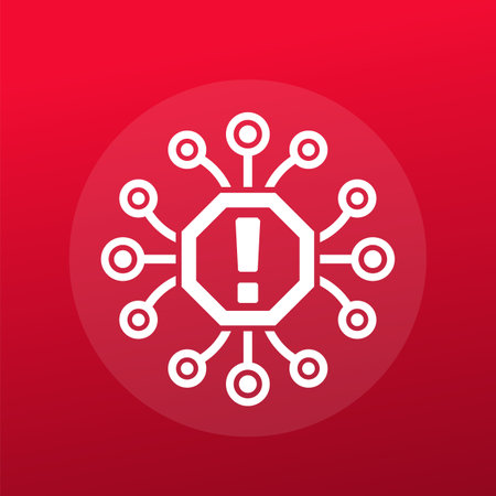 system error or warning vector iconのイラスト素材