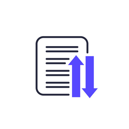 case priority icon with documentのイラスト素材