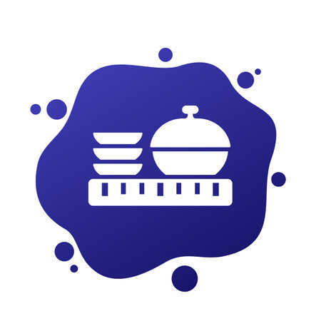 Serving size vector icon for webのイラスト素材