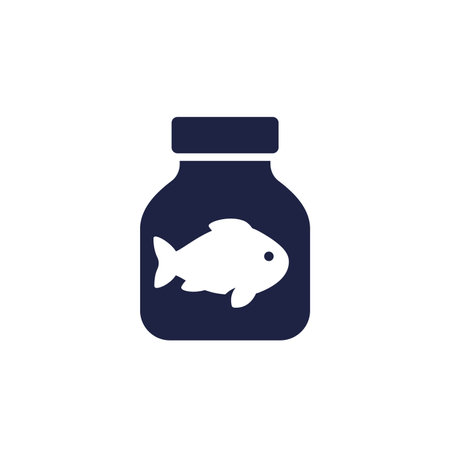 Fish oil bottle icon on whiteのイラスト素材