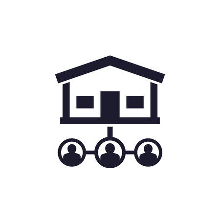 tenants of a house iconのイラスト素材