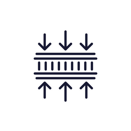 thick, thickness icon, line vectorのイラスト素材