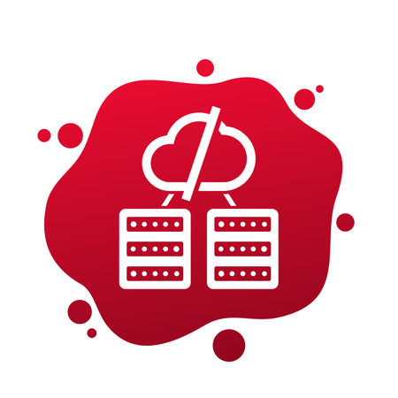 servers offline vector icon for webのイラスト素材