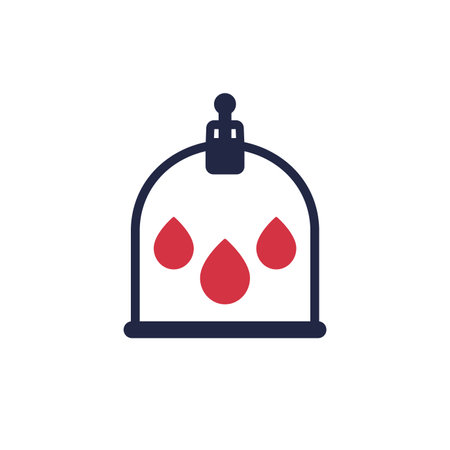 Hijama cupping therapy icon, vectorのイラスト素材