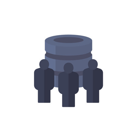 User base icon in flat designのイラスト素材