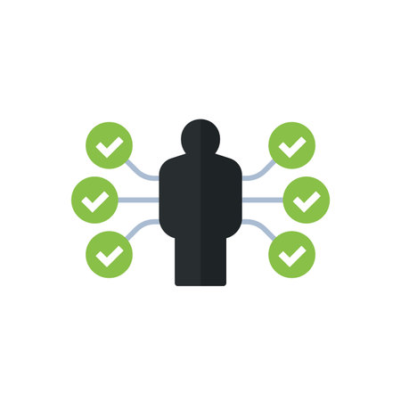 skills, capability icon on white, flat designのイラスト素材