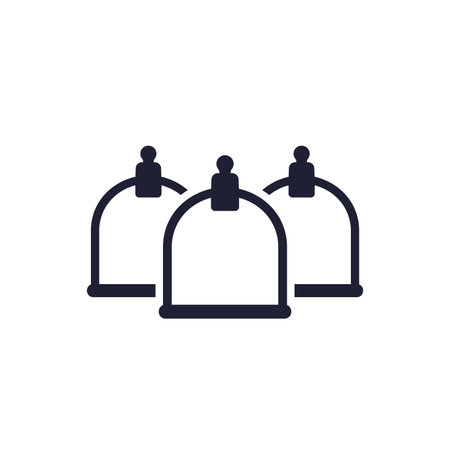 Hijama cups icon, cupping therapy vectorのイラスト素材