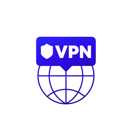 VPN icon, Virtual Private Network vector designのイラスト素材