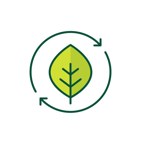 detox icon with a leaf, vectorのイラスト素材