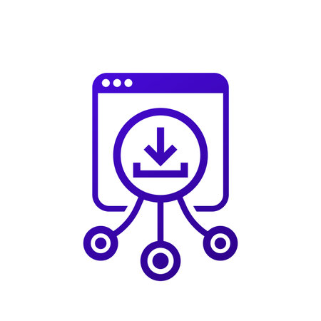 Download app icon on whiteのイラスト素材