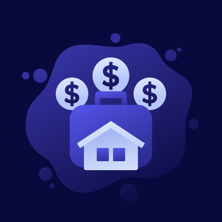 real estate portfolio icon, vector designのイラスト素材