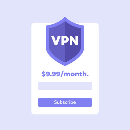 subscribe to VPN service vector designのイラスト素材