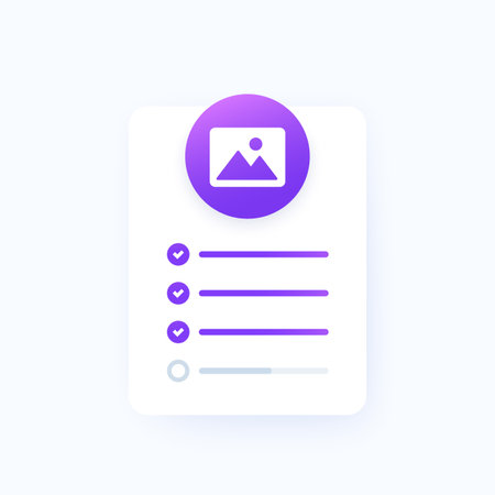 Upload images, photos to a gallery form designのイラスト素材