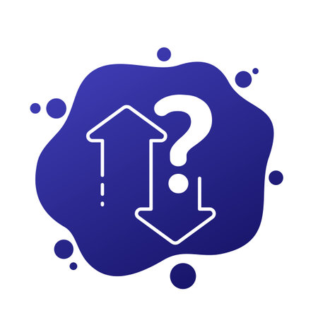 Up or down vector iconのイラスト素材