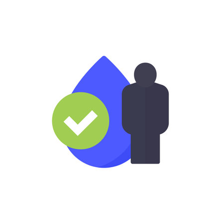 access to clean water icon in flat styleのイラスト素材
