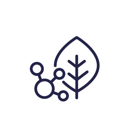 plant-based nutrient line icon, vectorのイラスト素材