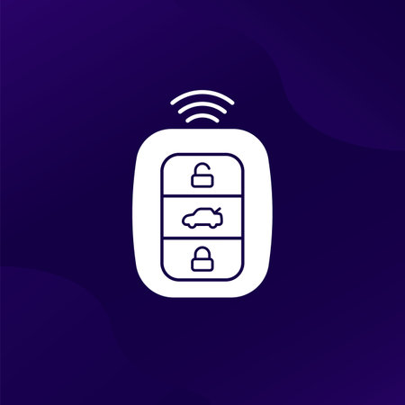 smart car key vector iconのイラスト素材