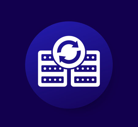 backup servers icon for webのイラスト素材