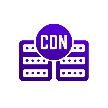 CDN icon, Content delivery network vectorのイラスト素材