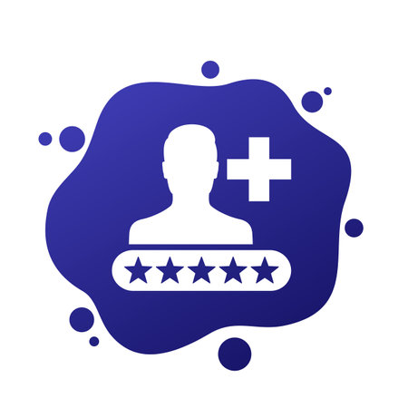patient satisfaction icon for webのイラスト素材