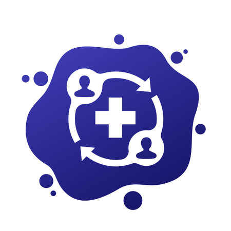 Medical referrals icon for webのイラスト素材