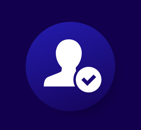 Account verified icon for appsのイラスト素材