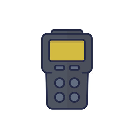 gas detector icon with outlineのイラスト素材