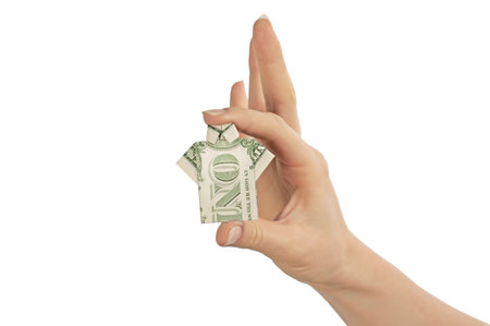 hand dollarの写真素材