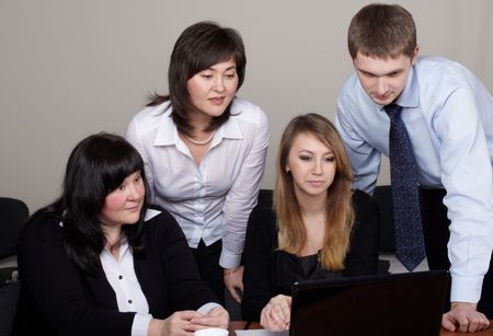 business team in officeの写真素材