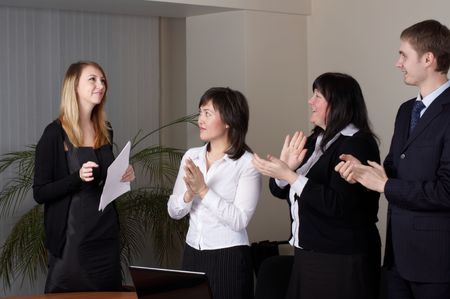 business team in officeの写真素材