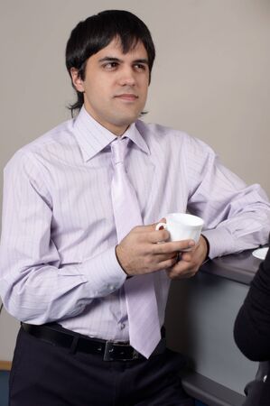 young businessman in officeの写真素材