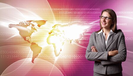 Image of global technology and internet communicationの写真素材