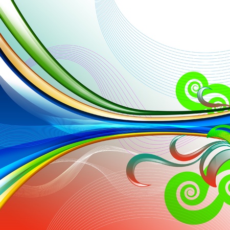 Colourful abstract illustration background with different elementsの写真素材