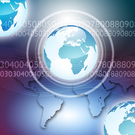 Global financial color charts and graphs illustrationの写真素材