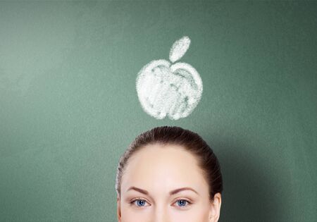 Young businessman with ideas as symbol of business creativityの写真素材