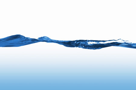 Clean blue water splash on white background illustration