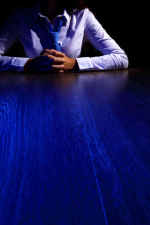 Business woman at office sitting at tableの写真素材