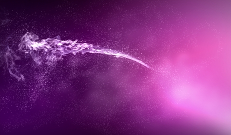 Colour glittering background with shining star dust or snowの写真素材