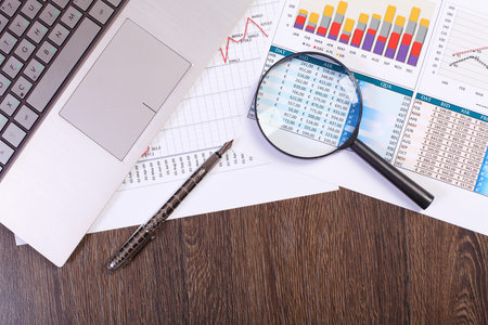Image of a businessman workplace with papers