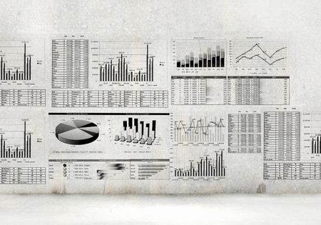 Financial concept image with hand drawn diagrams and graphs Financial concept image with hand drawn diagrams and graphs